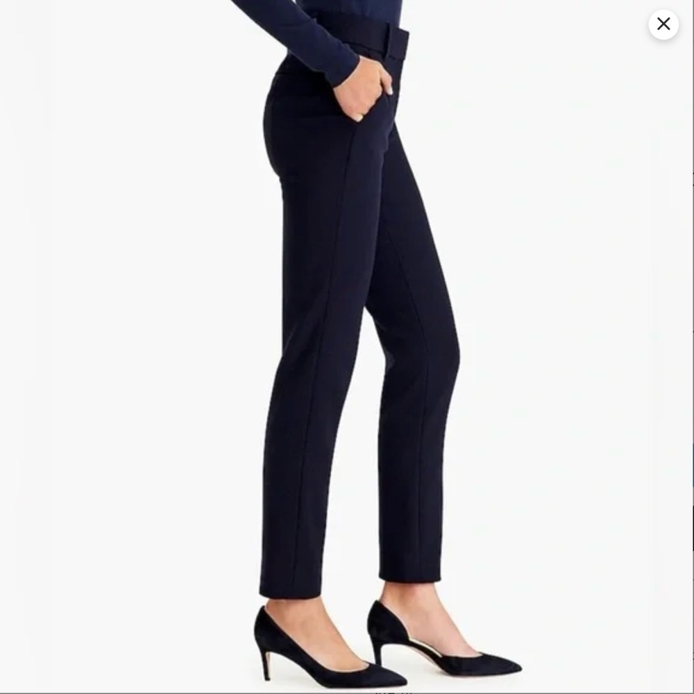 J. Crew Cameron slim cropped pants in Four Seasons stretch Navy 24w